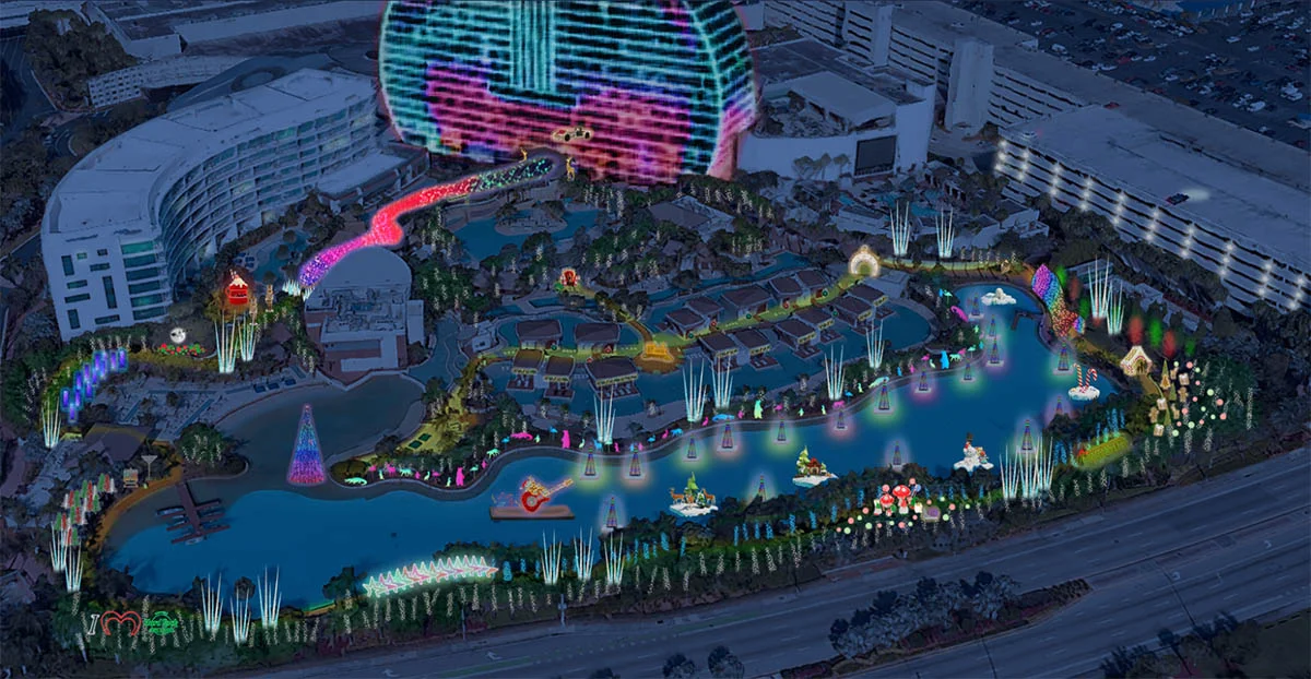 Hard Rock The Holidays map at Seminole Hard Rock Hotel & Casino Hollywood