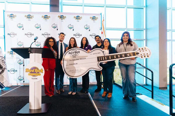 $10,000 donation being presented to The Open Door Network